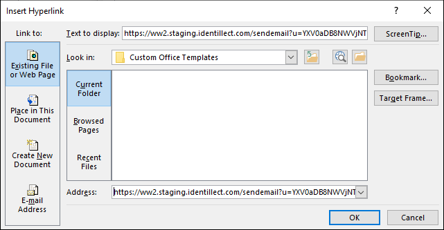 how to add hyperlink image to outlook email signature